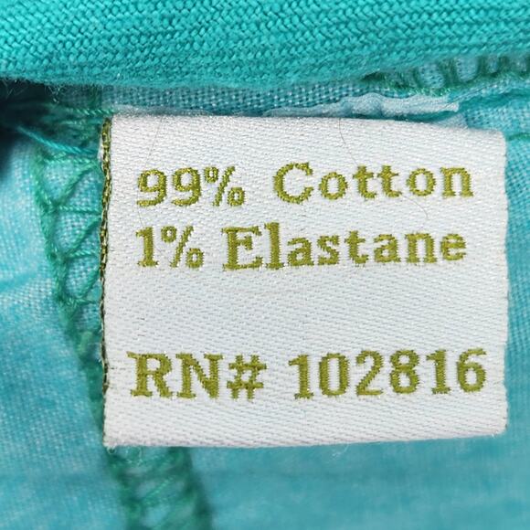 Garnet Hill Turquoise Denim Pencil Classic Mini Jean Skirt Women's 8 - Picture 3 of 8